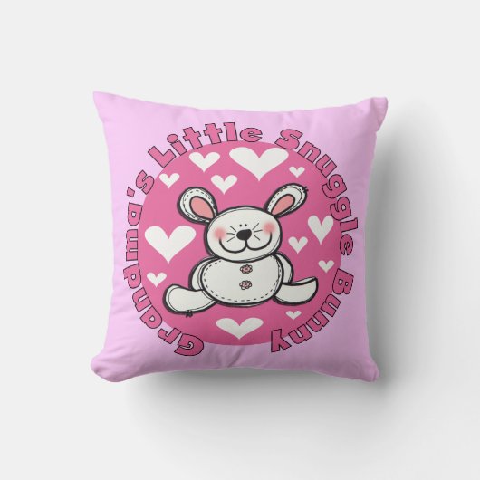 Weinig van de oma nestelt zich Konijntje Kussen (Voorkant)