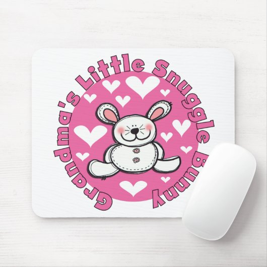 Weinig van de oma nestelt zich Konijntje Muismat (Met muis)