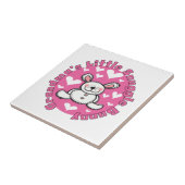 Weinig van de oma nestelt zich Konijntje Tegeltje (Zijkant)