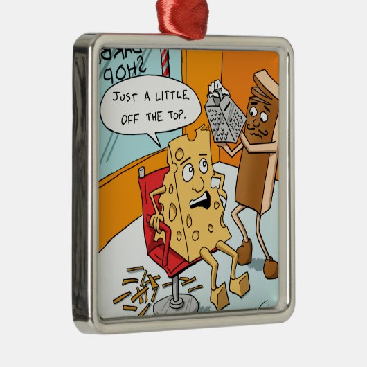 "Weinig van de top" Metalen Ornament (Rechts)