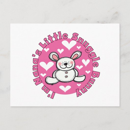 Weinig van Nana nestelt zich Konijntje Briefkaart (Voorkant)