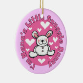 Weinig van Nana nestelt zich Konijntje Keramisch Ornament (Rechts)