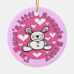 Weinig van Nana nestelt zich Konijntje Keramisch Ornament