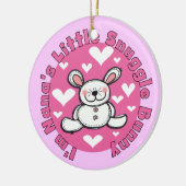 Weinig van Nana nestelt zich Konijntje Keramisch Ornament (Links)