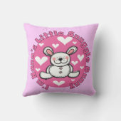 Weinig van Nana nestelt zich Konijntje Kussen (Achterkant)