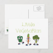 Weinig Vegetariër Briefkaart (Voorkant / Achterkant)