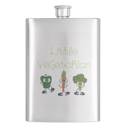 Weinig Vegetariër Heupfles (Voorkant)