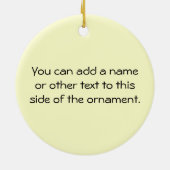 Weinig Vegetariër Keramisch Ornament (Achterkant)