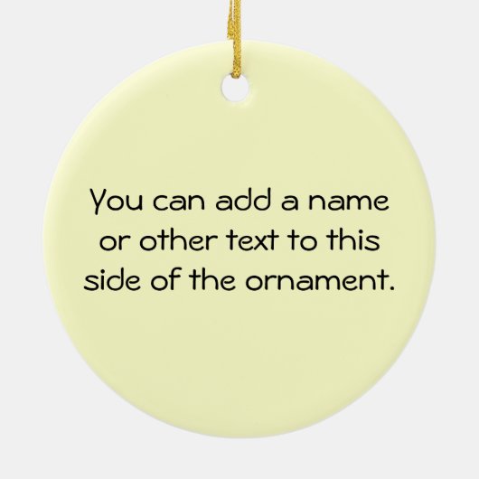 Weinig Vegetariër Keramisch Ornament (Achterkant)