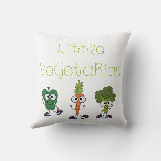 Weinig Vegetariër Kussen (Achterkant)