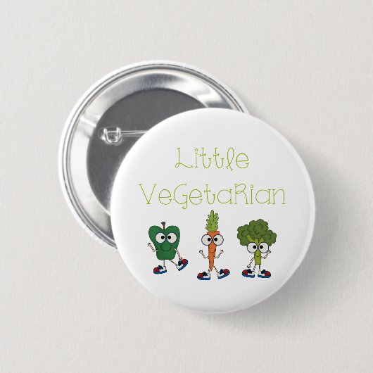 Weinig Vegetariër Ronde Button 5,7 Cm (Voorkant /achterkant)