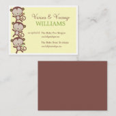 WEINIG VERRASSING | BABY SHOWER REGISTER KAARTEN (Voorkant / Achterkant)