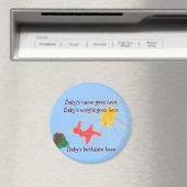Weinig vogel gepersonaliseerde magneet (Insitu (Vaatwasser))