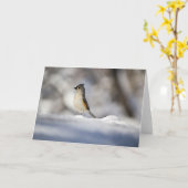 Weinig Vogel van de Sneeuw Kaart (Gele Bloem)