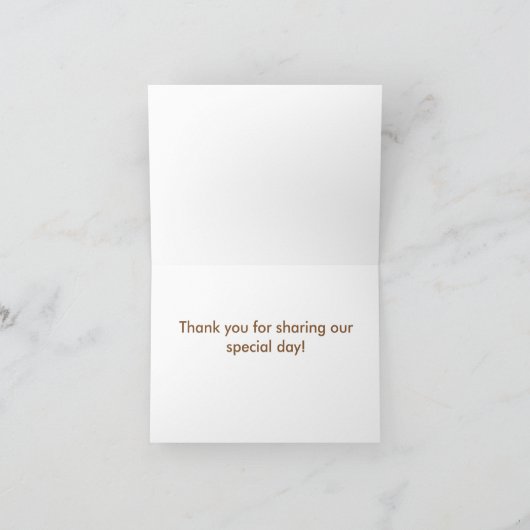 Weinig Vogeltje dankt u kaardt - Blauw Bedankkaart (Binnen)