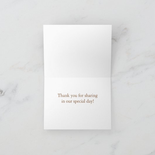 Weinig Vogeltje dankt u kaardt - Roze Bedankkaart (Binnen)