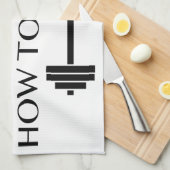Weinig vrouwen theedoek (Quarter Fold)