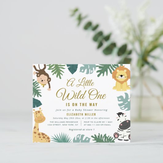 weinig wilde baby shower (Staand voorkant)