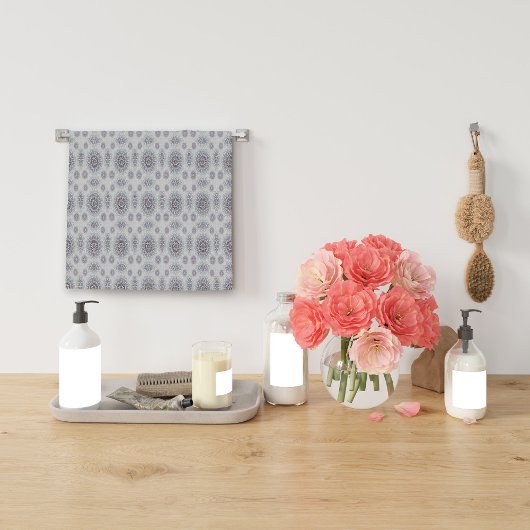 Weinig witte bloemen gevallen (Het patroon) Theedoek