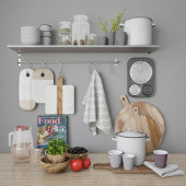 Weinig witte bloemen gevallen naar het landelijke  theedoek