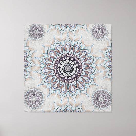 Weinig witte bloemen gevallen naar het platteland canvas afdruk (Voorkant)