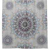 Weinig witte bloemen gevallen naar het platteland douchegordijn (Voorkant)