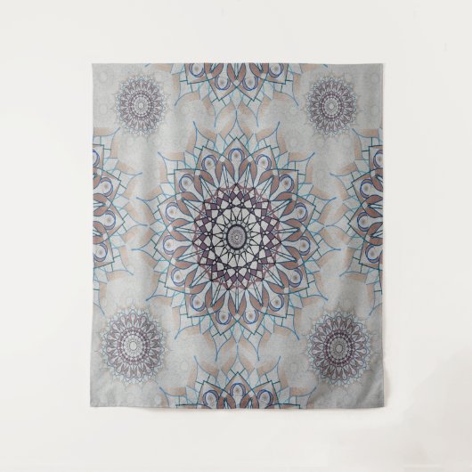 Weinig witte bloemen gevallen naar het platteland wandkleed (Voorkant)