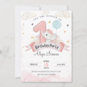 Weinig wonder eerste verjaardagsfeestje kaart (Voorkant)