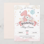 Weinig wonder eerste verjaardagsfeestje kaart (Voorkant / Achterkant)