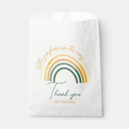 Weinig zonneschijn op de weg baby shower bedankzakje