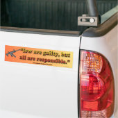 weinigen zijn schuldig... bumpersticker (Op Truck)