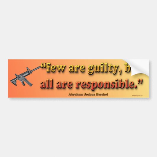 weinigen zijn schuldig... bumpersticker (Voorkant)