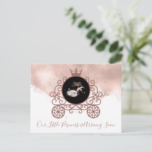 Weinprinses Sonogram Zwangerschap Aankondiging (Staand voorkant)