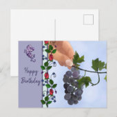 Weintrauben Briefkaart (Voorkant / Achterkant)
