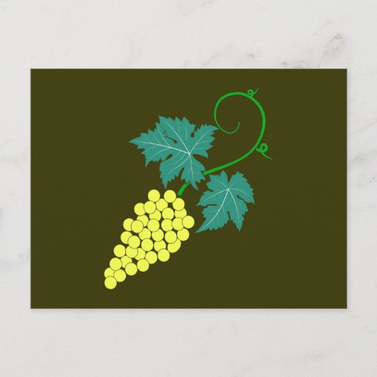 Weintrauben Rebe grapevine Briefkaart (Voorkant)
