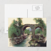 Weir Bridge Killarney Stenen Brug Briefkaart (Voorkant / Achterkant)