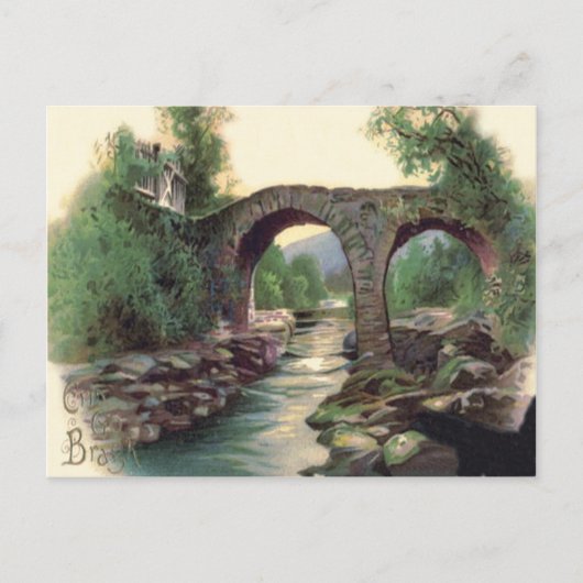 Weir Bridge Killarney Stenen Brug Briefkaart (Voorkant)