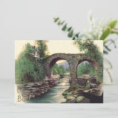 Weir Bridge Killarney Stenen Brug Kaart (Staand voorkant)
