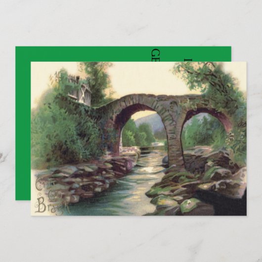 Weir Bridge Killarney Stone Bridge Kaart (Voorkant / Achterkant)