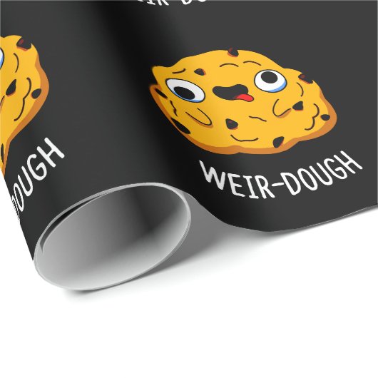Weir-Dough Funny Baking Dough Pun Dark BG Cadeaupapier (Rol Hoek)