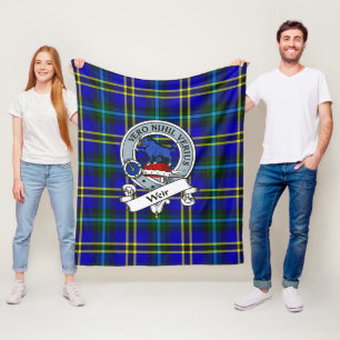 Weir Modern Clan Badge Tartan Pset Fleece Deken