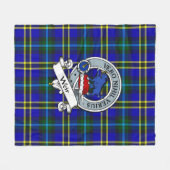 Weir Modern Clan Badge Tartan Pset Fleece Deken (Voorkant (Horizontaal))