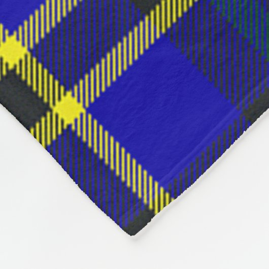 Weir Modern Clan Badge Tartan Pset Fleece Deken (Hoek)