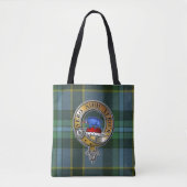 Weir Tartan & Badge Tote Bag (Voorkant)