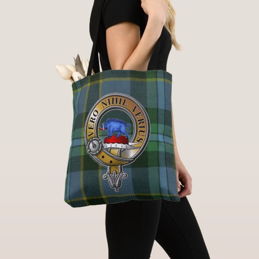 Weir Tartan & Badge Tote Bag (Dichtbij)