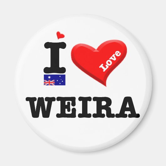 WEIRA - I Love Magneet (Voorkant)
