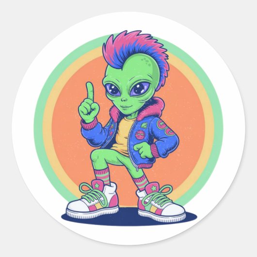 Weird Alien Sticker (Voorkant)
