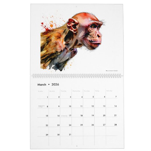 Weird Animals Art Calendar Kalender (Mar 2026)