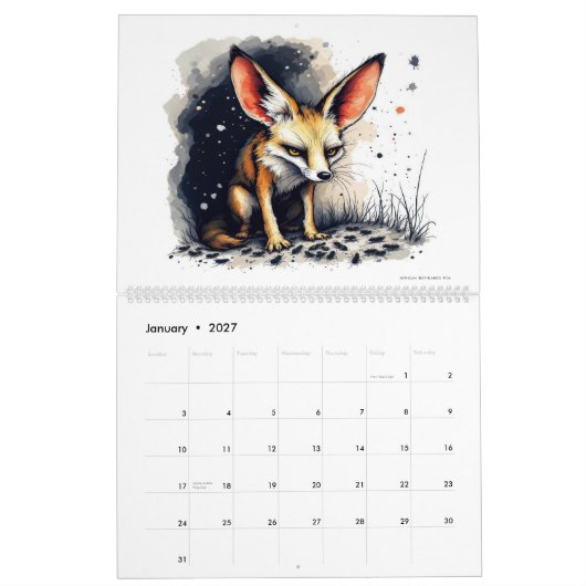 Weird Animals Art Calendar Kalender (Jan 2027)
