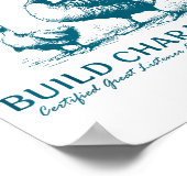 Weird Aunt Builds Character Funny Silly Goose Aunt Poster (Hoek)